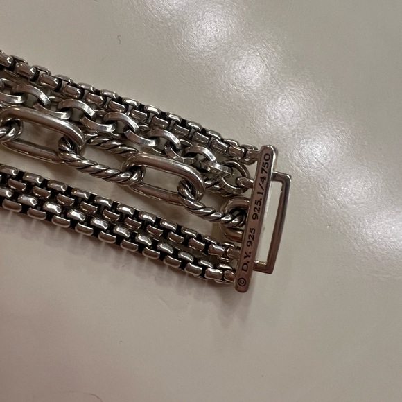 David Yurman Multi-Row Chain Bracelet - Picture 4 of 5